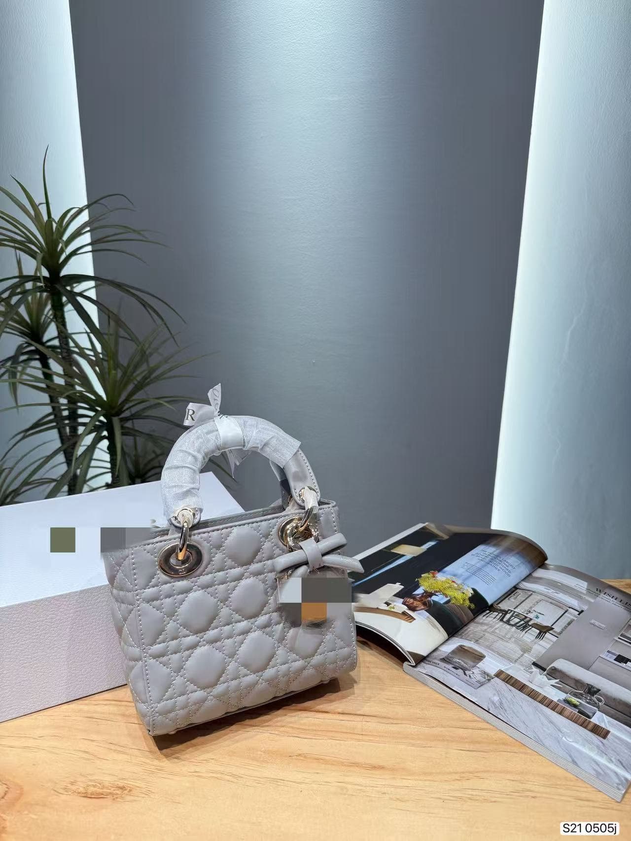 2026 New High-Quality D Brand Lady Dior Bow Bag Diamond Quilted Handbag Fashion Classic Versatile Shoulder Crossbody Bag