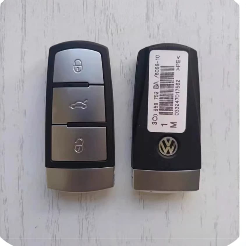 For Volkswagen Magotan CC Smart Card Key Blank with Logo Original Semi-Smart Card 48 Chip OEM