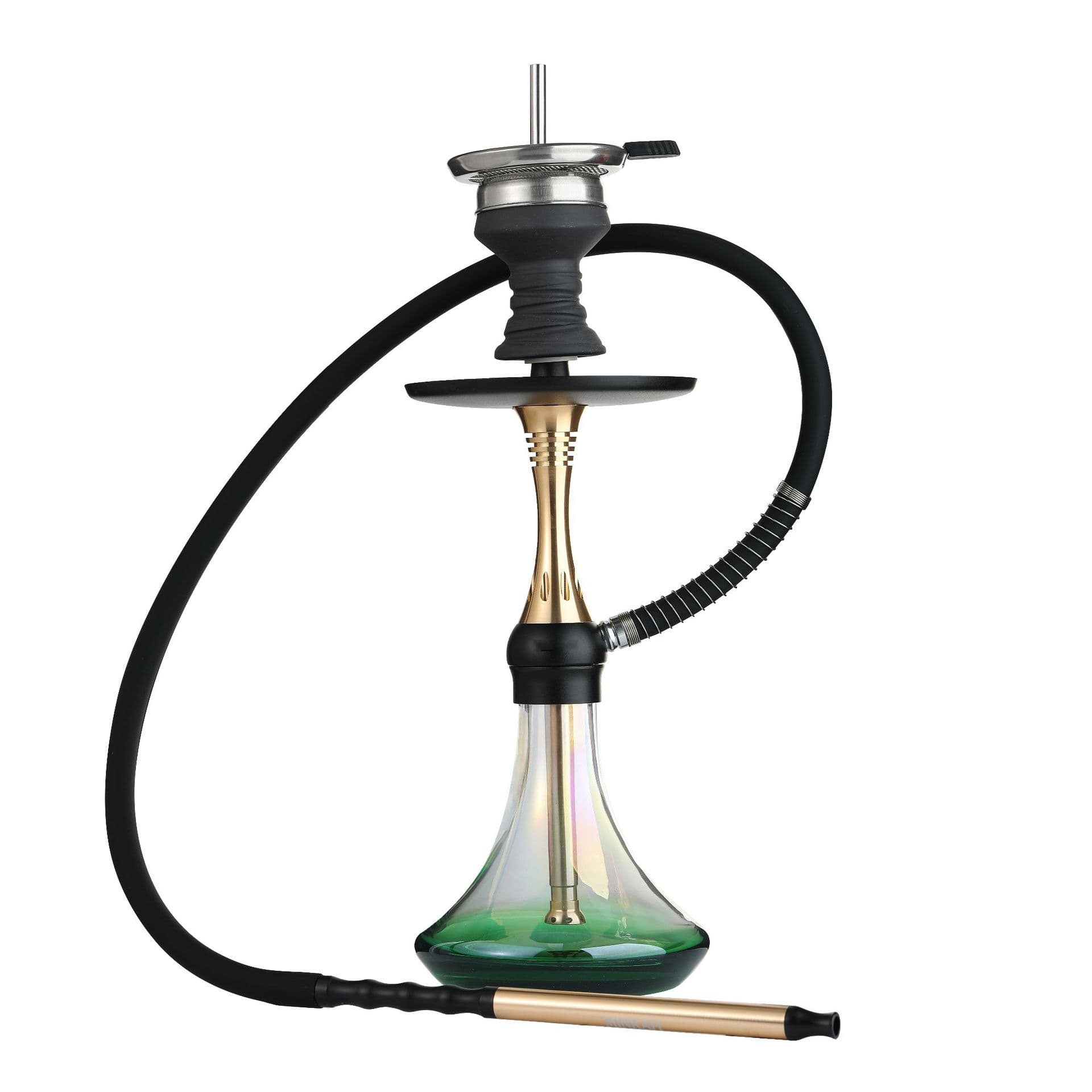Cross-border Arabic Hookah Apache Nine-Hole Aluminum Alloy Hookah Shisha Pipe Factory Source