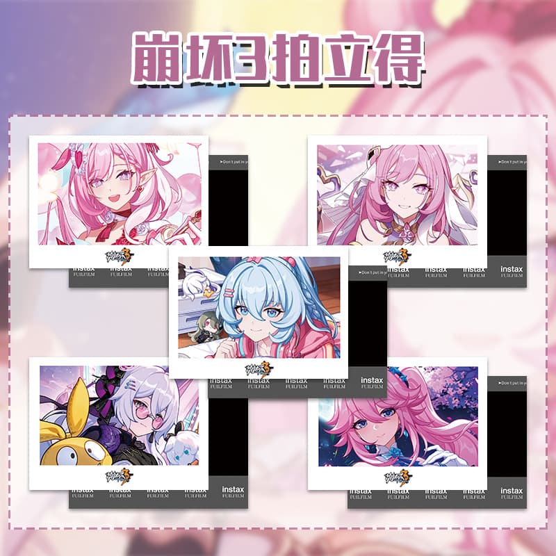 Honkai Impact 3 Polaroid Photo Card New Creative Self-Printed Anime Game Peripheral Polaroid Lomo Card Gift