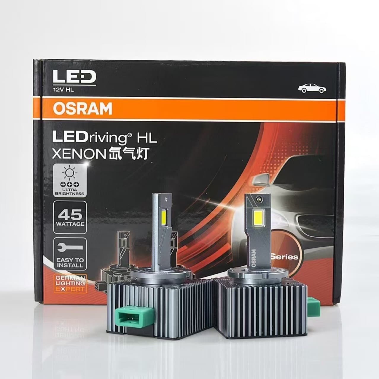 Osram Original D1S D3S Xenon Light Conversion Car LED Headlight Bulb Super Bright Strong Light Focused High/Low Beam