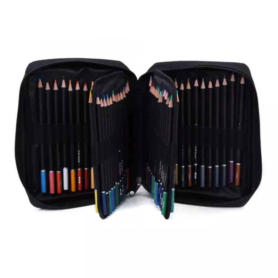 72/96/145/182-Piece Sketch Pencil Set with 120-Color Colored Pencils, 35/41/51/74/83-Piece Drawing Set