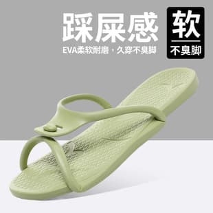 Cross-border Large Size Foldable Flip Flops Portable Unisex Summer Outdoor Anti-slip Soft Sole Travel Slippers