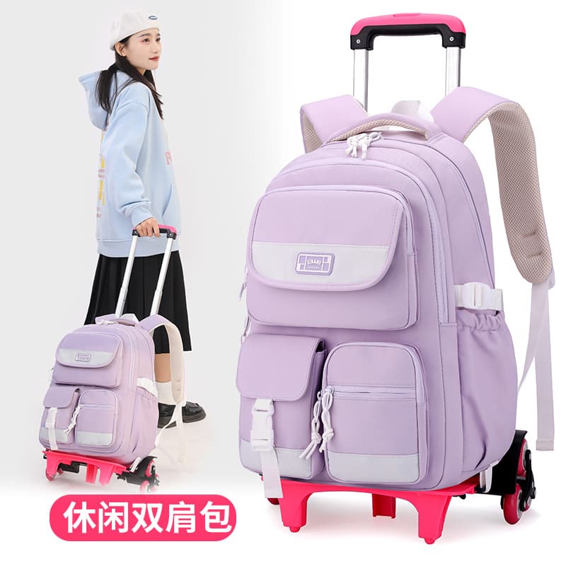 New middle school student schoolbag, female primary school student schoolbag, 3-6th grade lightweight backpack, college student backpack wholesale