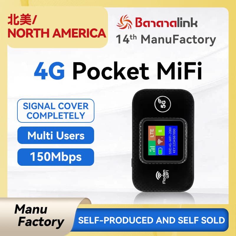 North America MiFi 3000mAh Portable WiFi, Wireless Car MiFi, Supports Some Carriers' 4G Router