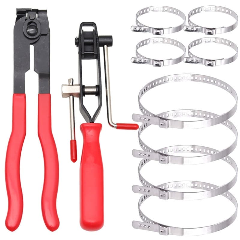 Single-Ear Stepless Clamp Hose Clamp Crimping Tool Set, Ball Cage Clamp Pliers, Clamp Pliers, Ball Cage Removal Tool