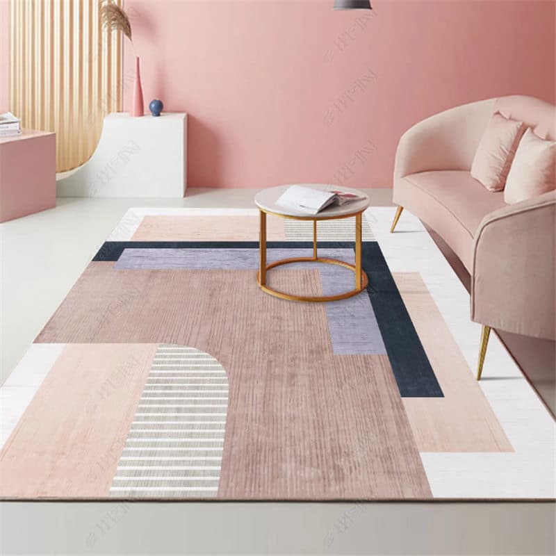 Factory wholesale Nordic modern minimalist carpet bedroom room pink ins style bedside home living room coffee table blanket