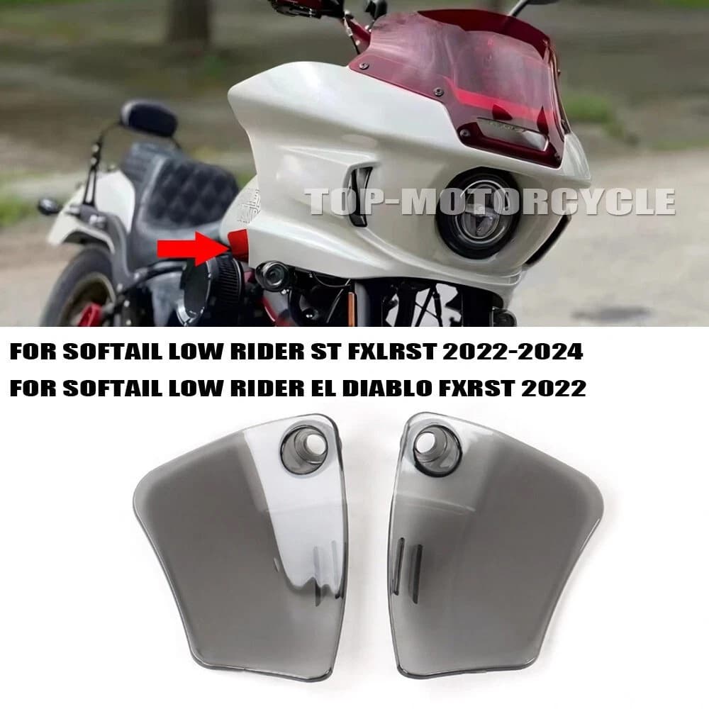 Compatible with Harley Softail Low Rider ST Headlight Fairing Air Side Deflector