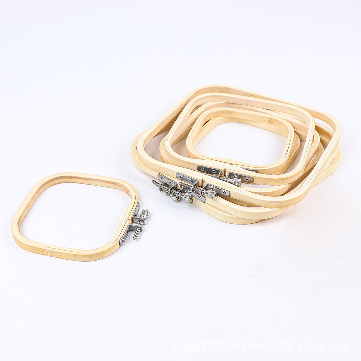 DIY Embroidery Hoop Plastic Inner Ring Adjustable Cross Stitch Bamboo Embroidery Hoop Factory Wholesale