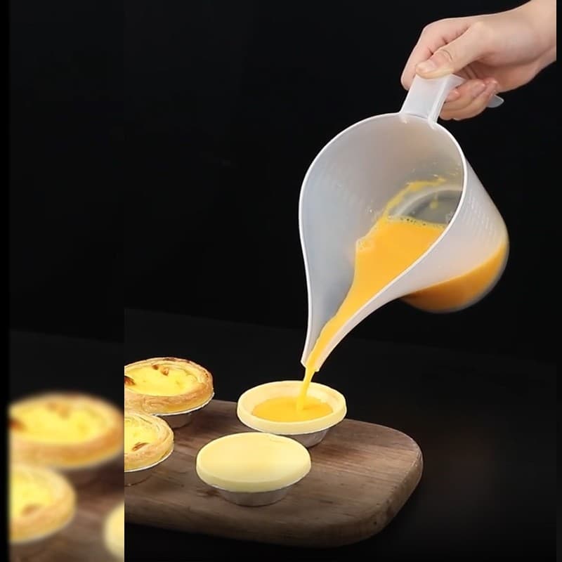 Long Mouth Measuring Cup Household Food Grade Thickened Large Capacity Measuring Cup with Scale Plastic Cup Kitchen Baking Tools