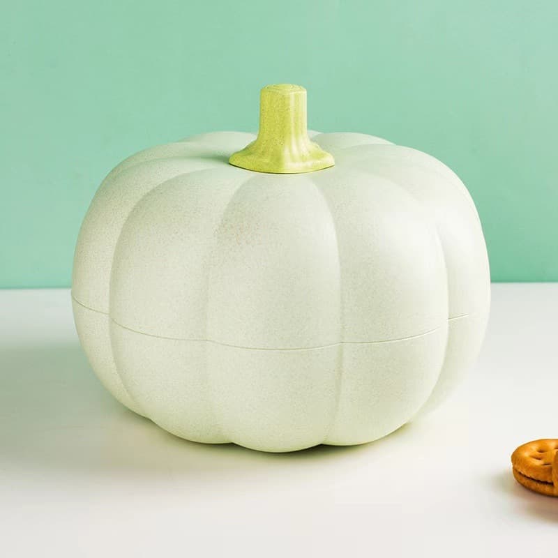 Pumpkin Fruit Tray for Home Living Room Coffee Table, Chinese New Year Wedding Candy Double-Layer Fruit Basket, Multi-Layer Compartment Snack Holder