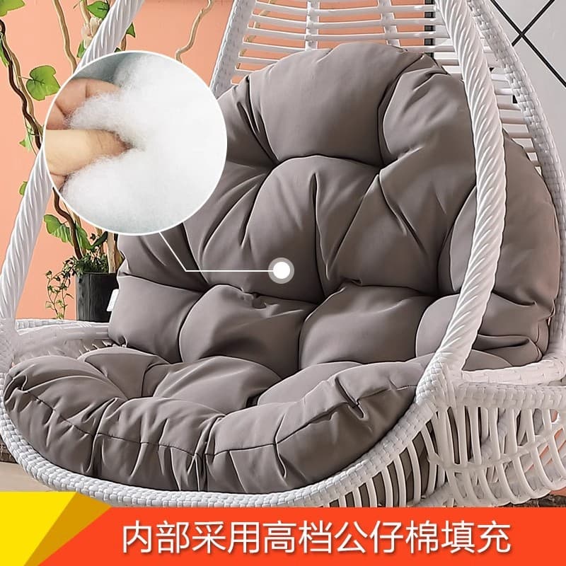 Outdoor Waterproof Fabric Hanging Basket Chair Cushion Swing Cushion Thickened Cradle Chair Cushion Back Cushion for Amazon TEMU