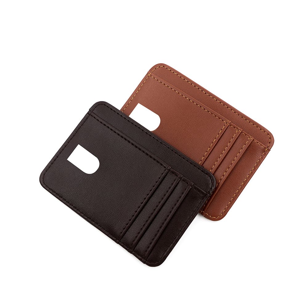 Card holder with large capacity card slots, small card holder with multiple card slots, compact leather PU card holder, card holder directly approved by the manufacturer