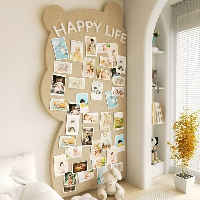 Thickened bear felt board photo wall background board wall sticker photo display seamless wall decoration wall hanging