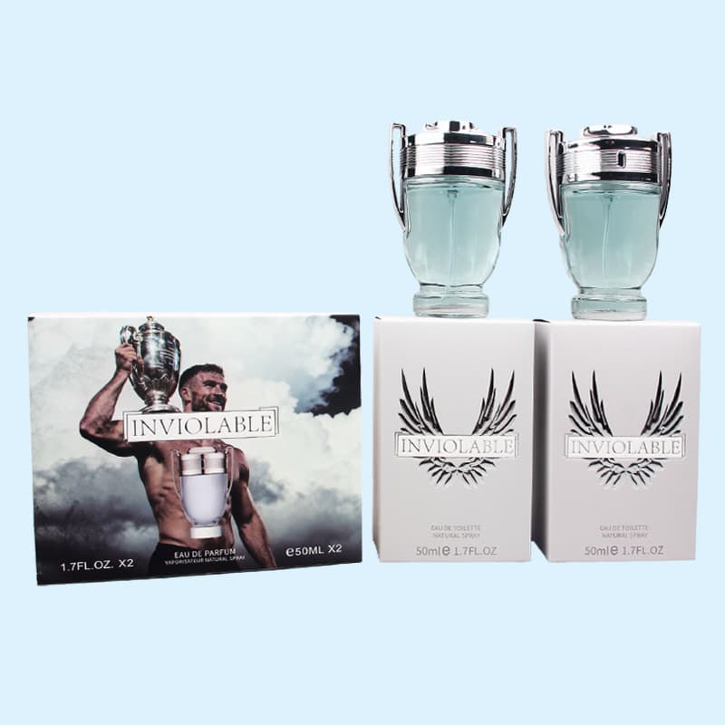 Women's Perfume Gift Set Long-Lasting Fresh Elegant Men's Fragrance Two-Piece Set 50ML*2