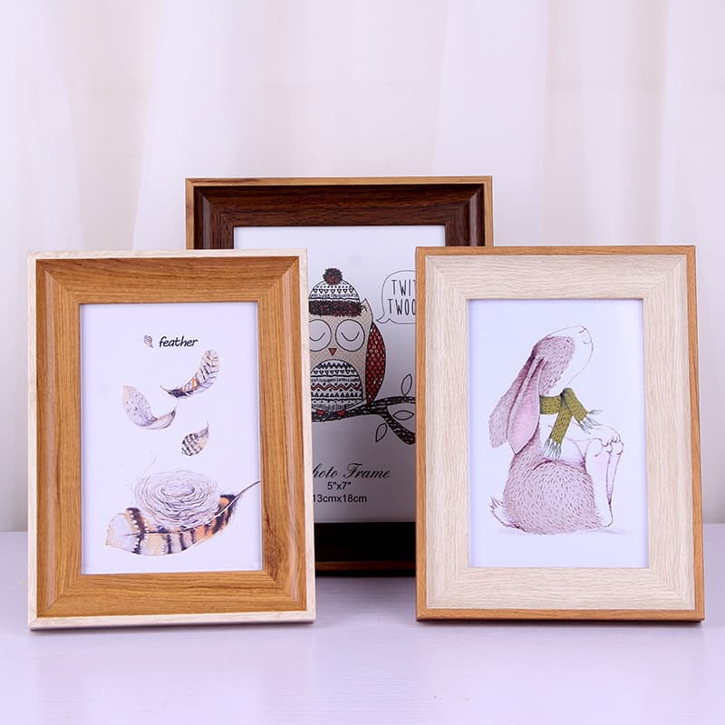 American Retro Wooden Photo Frame 5 6 7 8 10 A4 12 16 Inch Art Display Frame Customizable