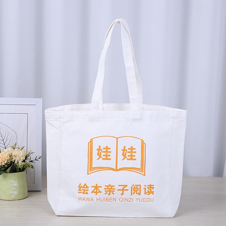 Canvas Bag Customized Picture Book Floating Bag Training Class Cloth Bag Tutoring Tote Bag Kindergarten Students Environmental Protection Canvas Bag