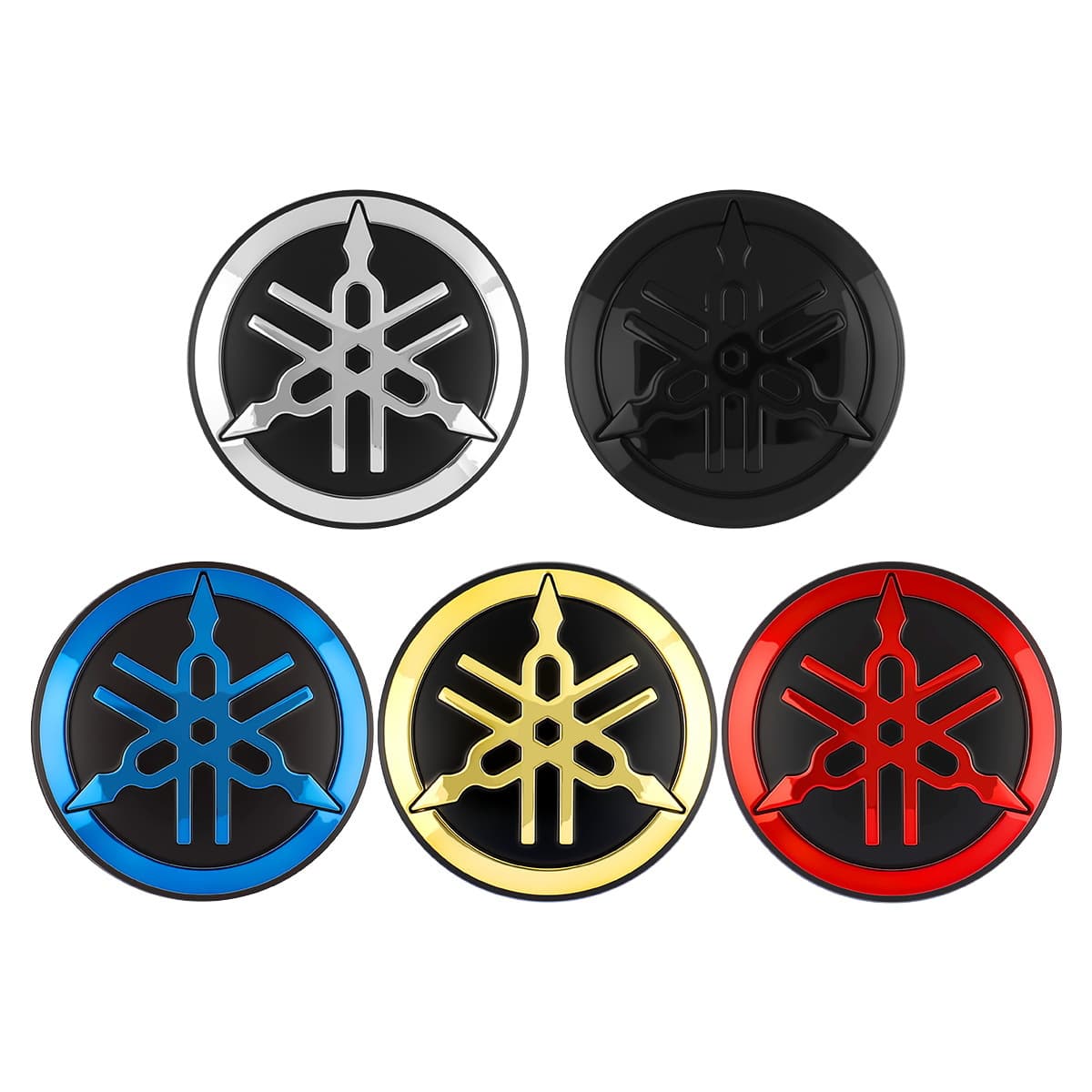 Cross-border hot selling Yamaha motorcycle stickers ABS plastic hard labels 3D motorcycle decorative stickers