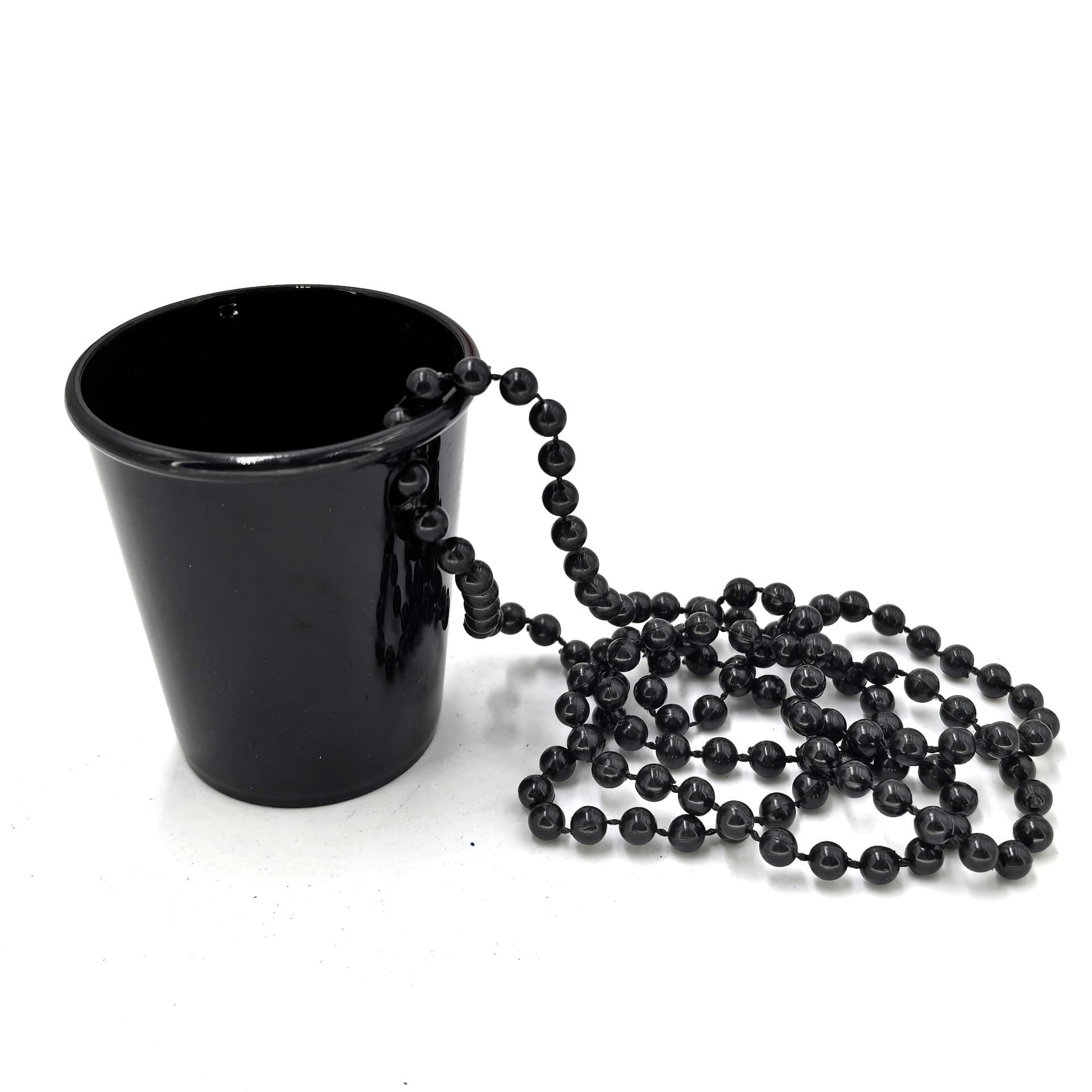 Shot Glass Necklace - Popular Party Plastic Transparent Bead Chain Cup for Singles Party, St. Patrick's Day Connecting Beads