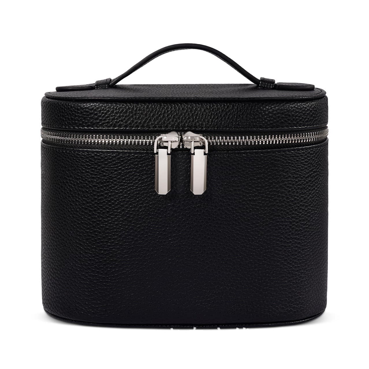 Cross-border factory detachable PU leather cosmetic bag with elastic band Portable travel three-dimensional makeup tool storage bag