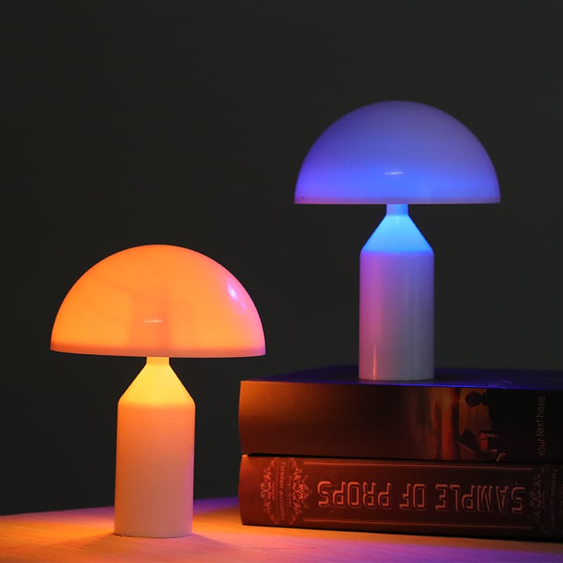 Mushroom Night Light Touch Color-changing Pat Lamp Bedside Ambiance Light Home Decor Desktop Ornament