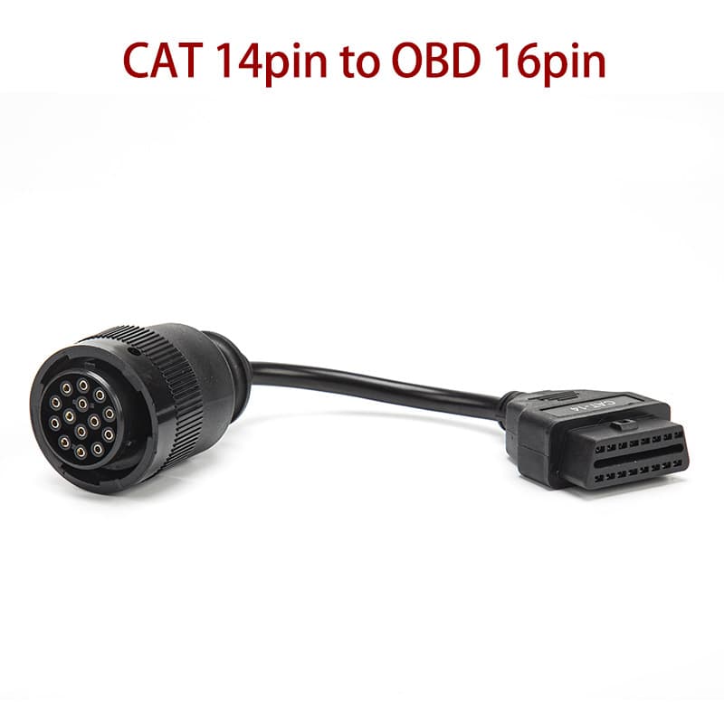 14Pin to 16Pin OBD2 Cable For Cat ET Caterpillar ET3 Truck Parts