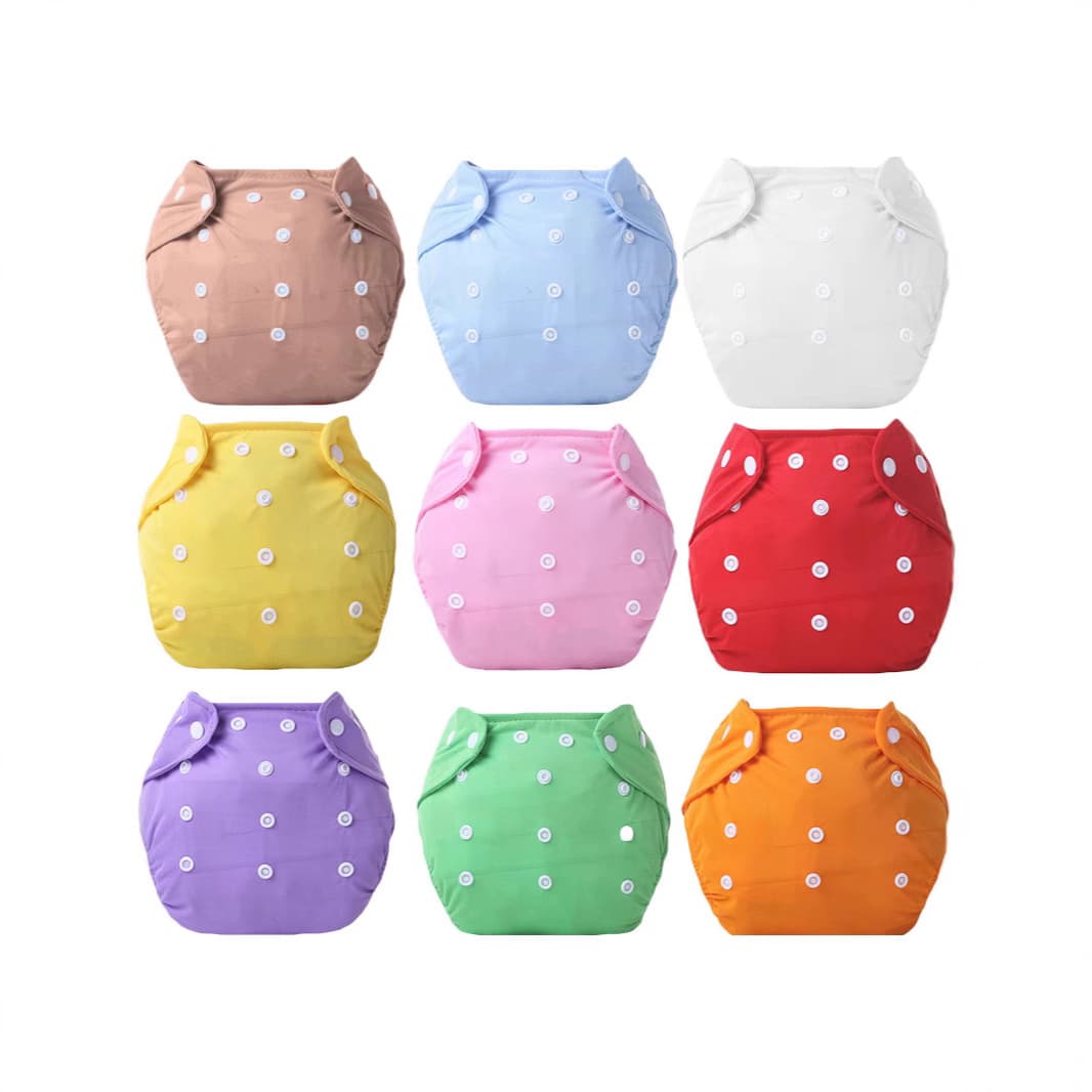 Small Size Washable Cloth Diapers Infant 9 Colors Baby Diaper Pants Adjustable Children Waterproof Diaper Thin Thick Fleece Mesh
