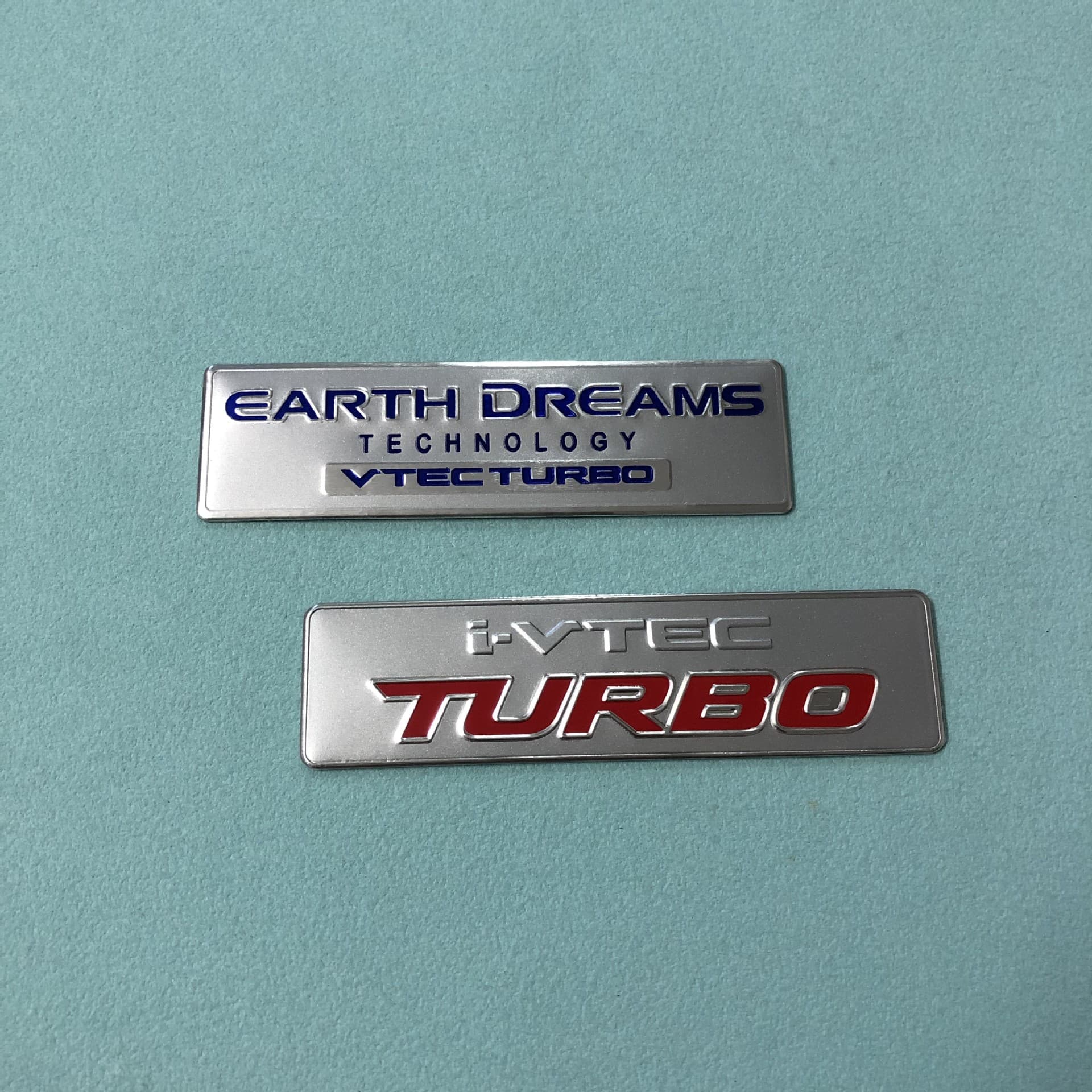 For Honda Civic Accord CRV Odyssey i-VTEC TURBO Metal Car Sticker VTEC Modified Aluminum Badge