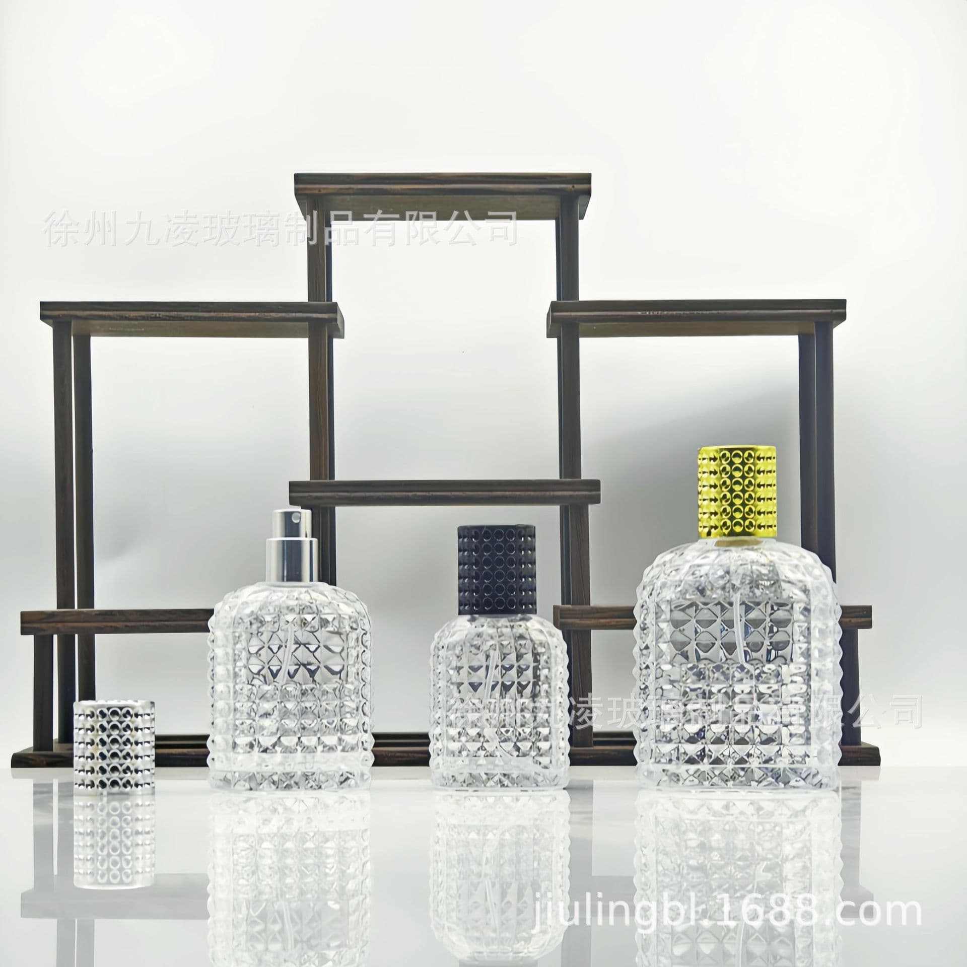30ml 50ml 100ml Pineapple Bottle Glass Perfume Bottle Spray Bottle Cosmetic Spray Grid Sub-Bottle