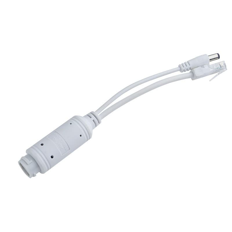 Standard PoE Splitter Waterproof Step-Down Camera Power Module, Single-Cable Monitoring DC48V to 12V