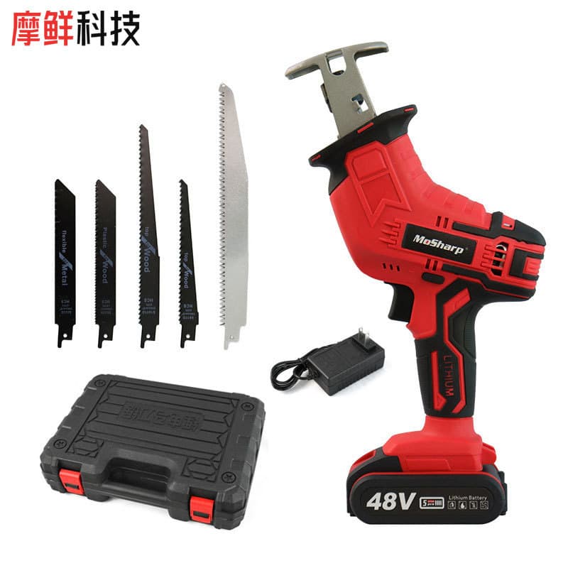 Cross-border Charging High-Power Saber Saw Home Handheld Mini Electric Saw Logging Saw Electric Reciprocating Saw Tool Set