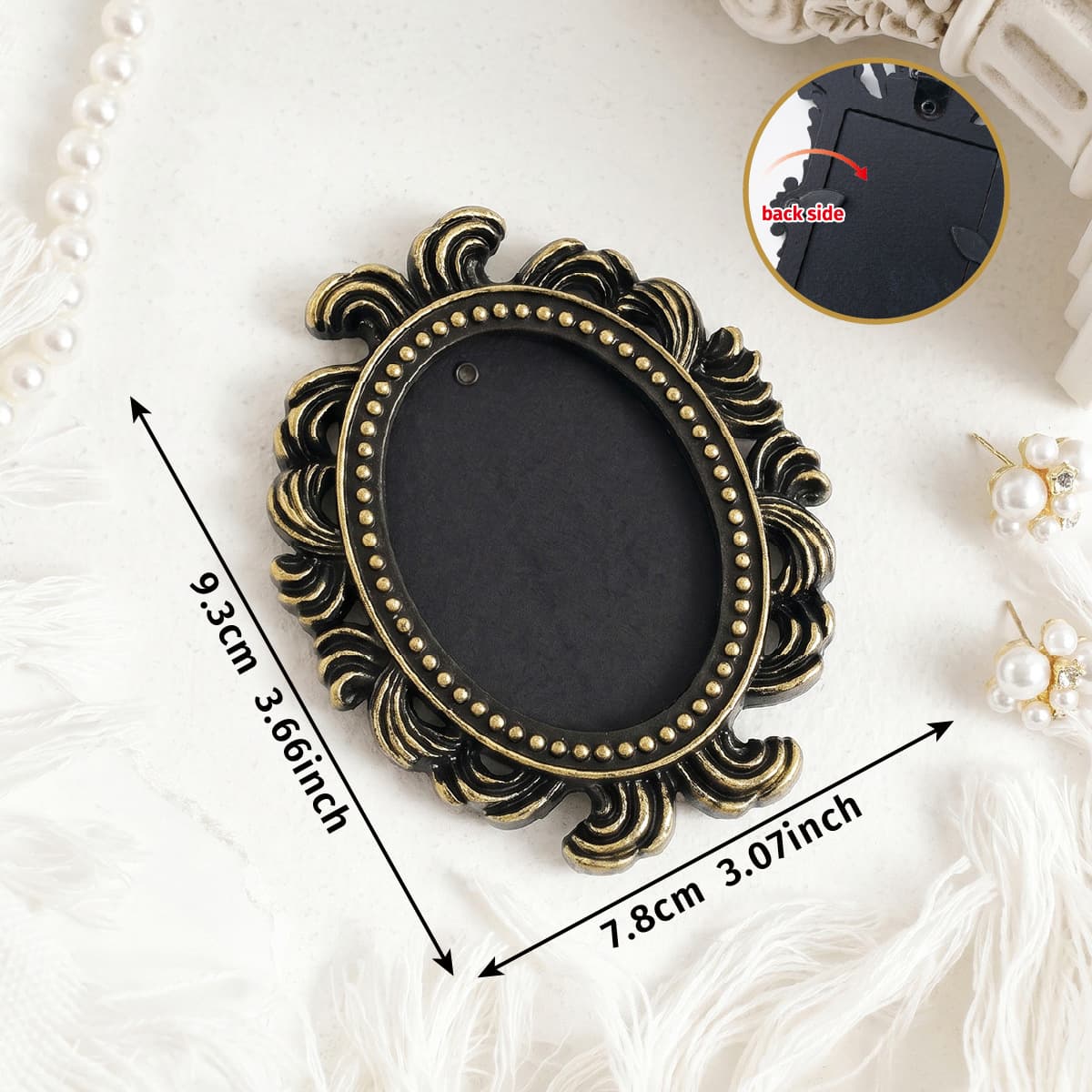 European-style Mini Multicolor Hanging Photo Frame Vintage Photography Prop for DIY Wall Hanging Decoration