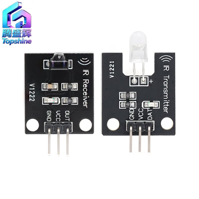 Electronic Building Block Digital 38KHz Infrared Receiver and Transmitter Sensor Module Receiver and Transmitter Head Robot
