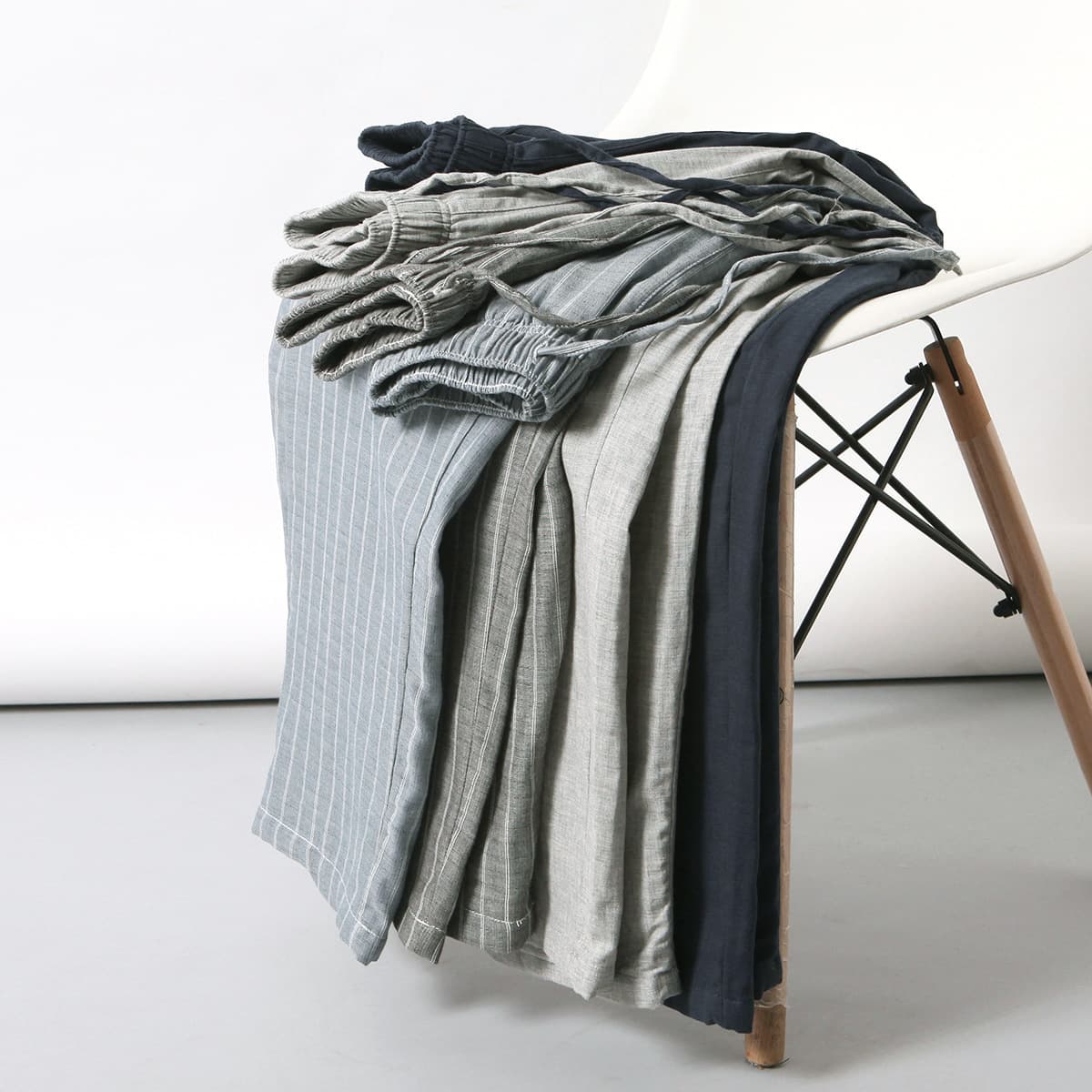 Couple Pajama Pants, Pure Cotton, Autumn/Winter, Double-Layer Gauze, Muji-Style Sleep Pants, Men's and Women's Casual Home Pants, Walking Pants, Wholesale