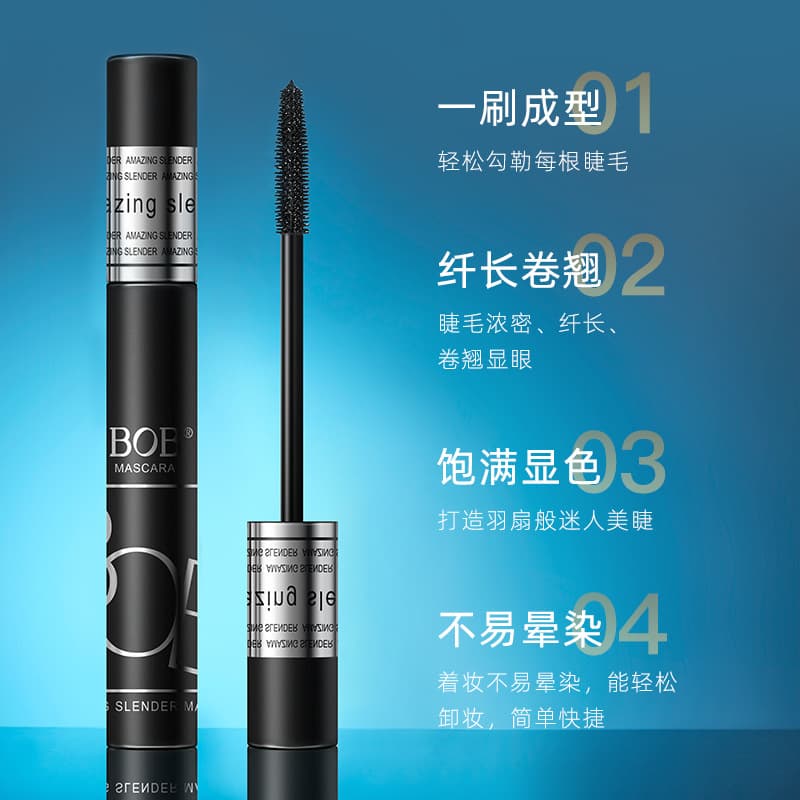 Bob Mascara Waterproof Lengthening Smudge-proof Long-lasting Volumizing Curling Natural Setting Lash Primer Cosmetics