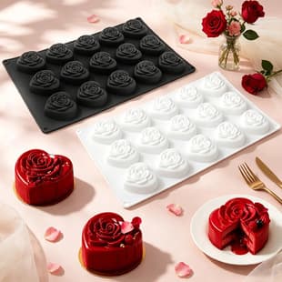 Shenhong Love Rose Silicone Mold Valentine's Day Mousse Cake Mold Mother's Day Thousand Layer Love Baking Candle Mold
