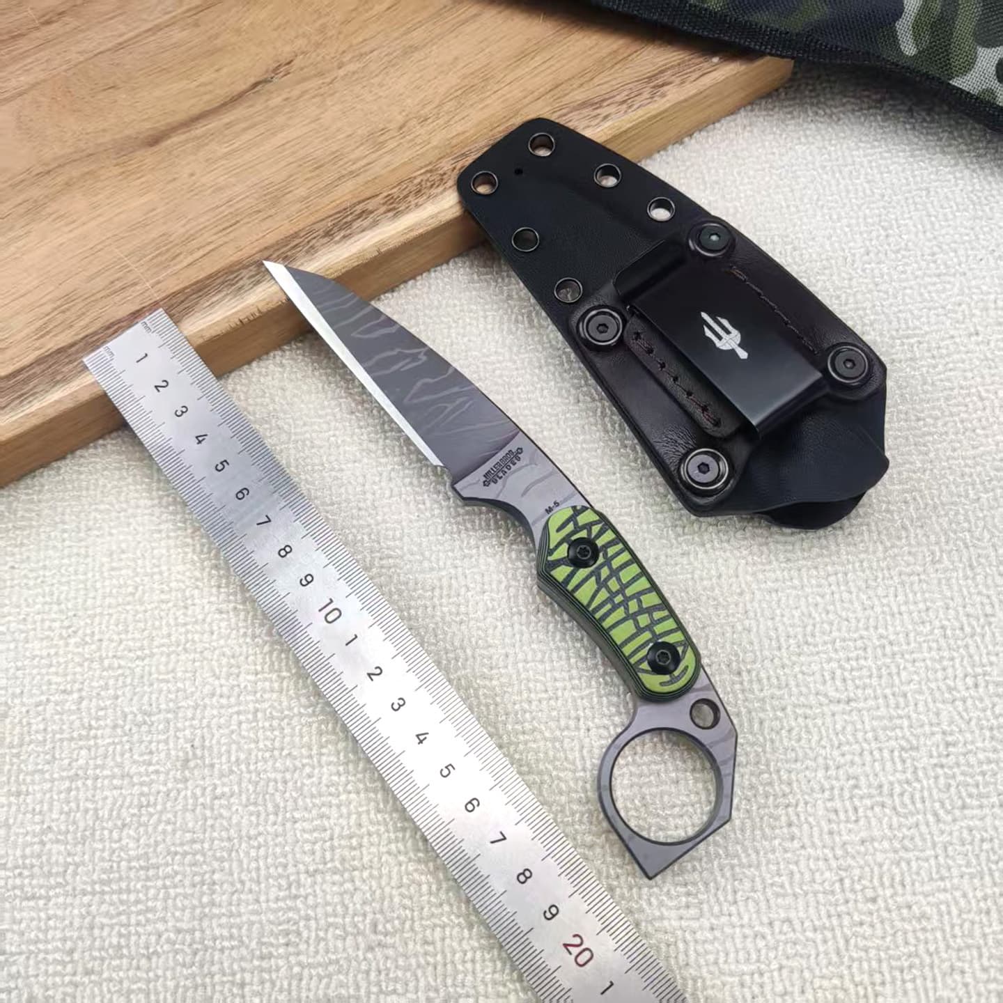 Cross-border Miller M5 Small Straight Knife 14C28N High Hardness Sharp EDC Knife Wilderness Survival Knife Camping Tool Knife
