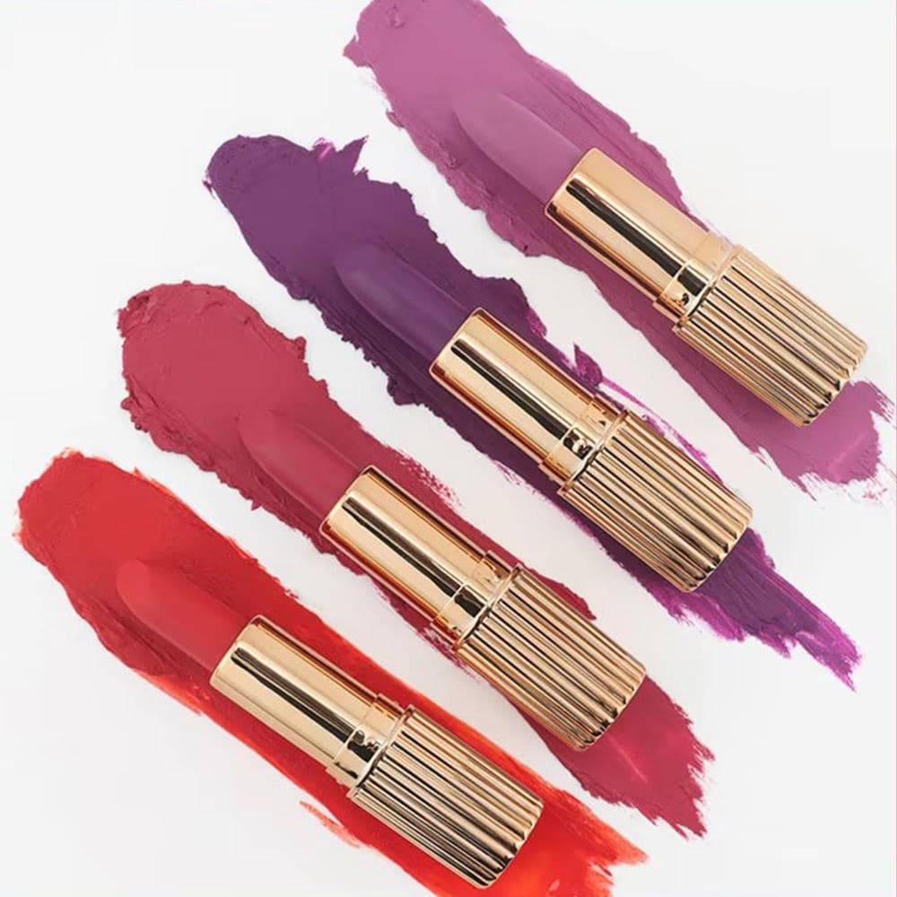 Wholesale Matte Vegan Velvet Lipstick Private Label 24 Colors Waterproof Lipstick Beauty Makeup Custom OEM