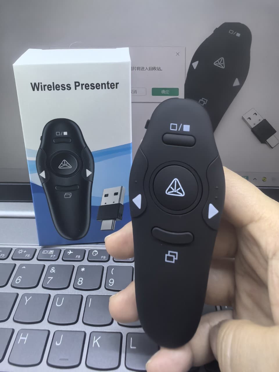 New Type-C/USB-A Dual-End Rechargeable Page Turner Presentation Remote for Amazon Cross-Border E-commerce Source Briefing Device
