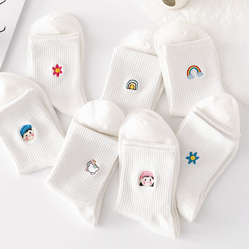 Men's Casual Cotton Socks For Sports Leisure 5-pack Ankle Socks Comfortable Breathable Cotton Sports