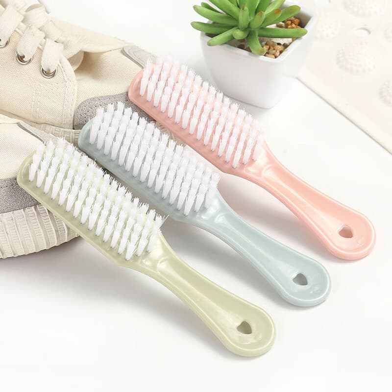 Shoe brush with soft bristles that does not damage shoes, household cleaning multifunctional nano shoe washing long handle dust removal clothes brush plastic hard brush