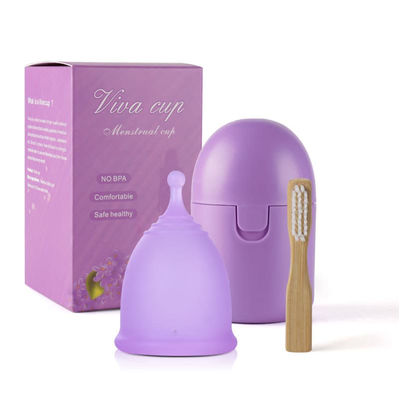 Silicone Menstrual Cup High Temperature Resistant PP Plastic Storage Box Sanitary Napkin Alternative Feminine Hygiene Product