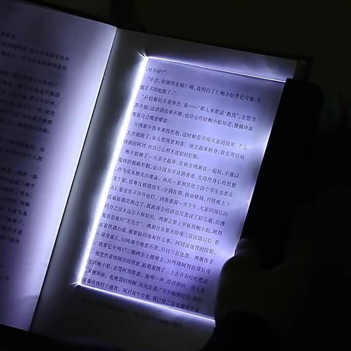 Pure Edition Multifunctional LED Flat Panel Night Reading Light, Eye-Caring Desk Lamp for Dormitory and Bedroom Evening Study