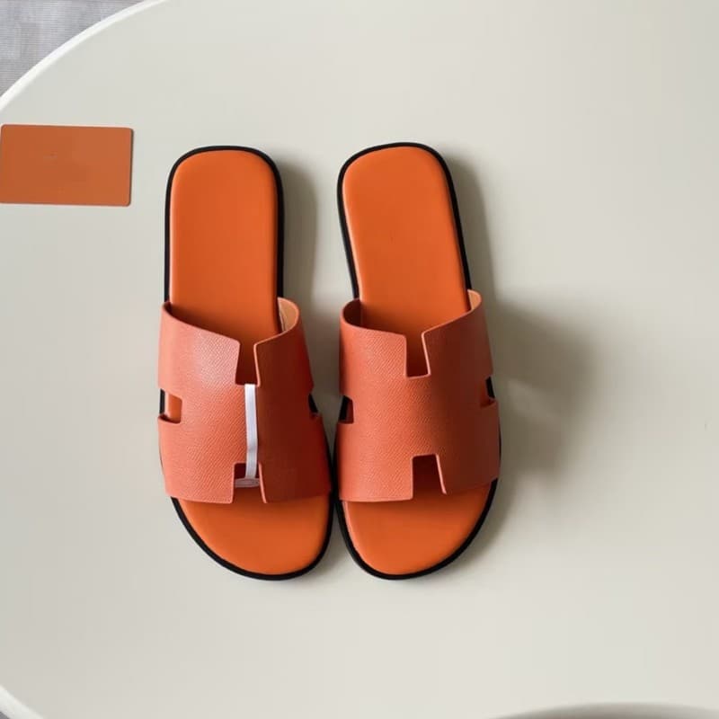 Cross-border Trade Large Size Men's Slippers 2026 New Genuine Leather Outdoor Slippers European Fashion Slide Sandals