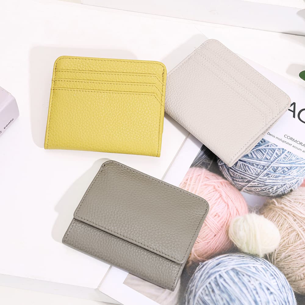 Fashion Women's Wallet Ins Japanese Style Coin Purse Multi-Card Mini Short Wallet Cowhide