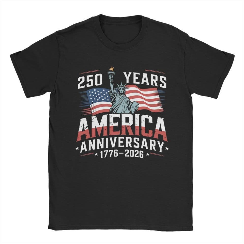 Men Women's 250 Years America T Shirts 250th Anniversary Co