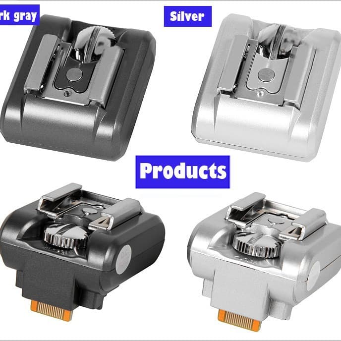 NEX hot shoe adapter black/silver for NEX-3/C3/F3 / NEX-5/5N/5R/5C/5T cameras
