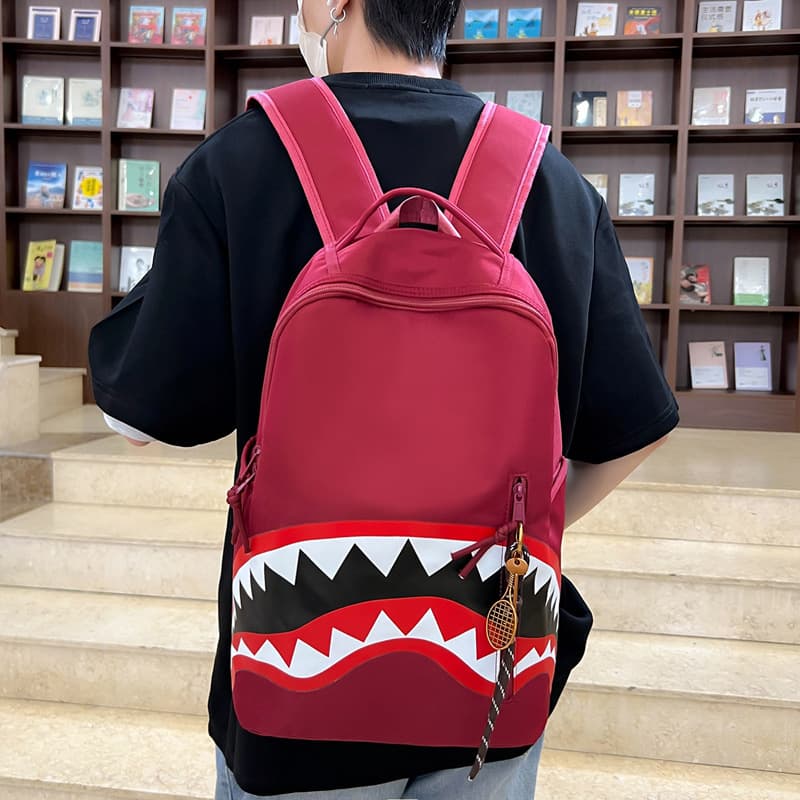 Crossborder New Trendy Shark Backpack Stylish Fashion Student Backpack Casual Travel Backpack Large Capacity Backpack