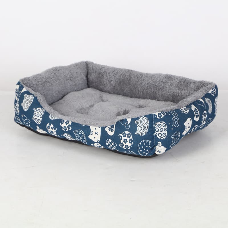 Dog Bed Winter Warmth, Pet Bed for Cats and Dogs, Soft and Cozy, Windproof High-Sided, Suitable for All Seasons