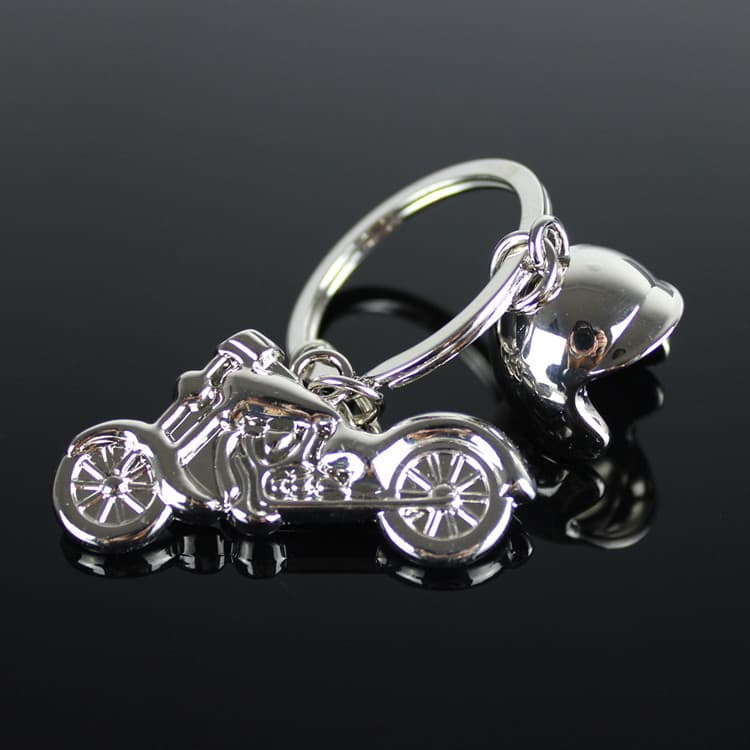 Motorcycle Model Keychain Men's Personality Metal Keychain Craft Accessories Custom Logo Creative